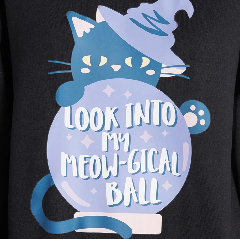 🔮 You're so Meow-Gical graphic sweatshirt 🐈‍⬛